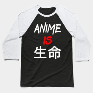 Anime is life Baseball T-Shirt